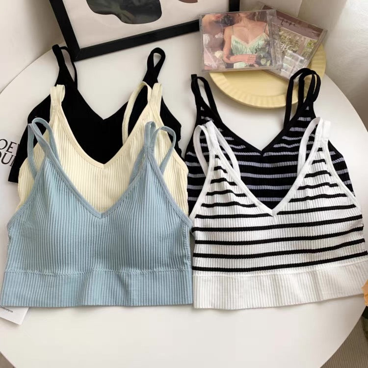 Cambridge V Neck Built-In Bra Bralette